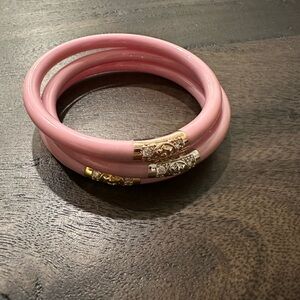 BUDHAGIRL-set of three pink bracelet new without tags. Sz M